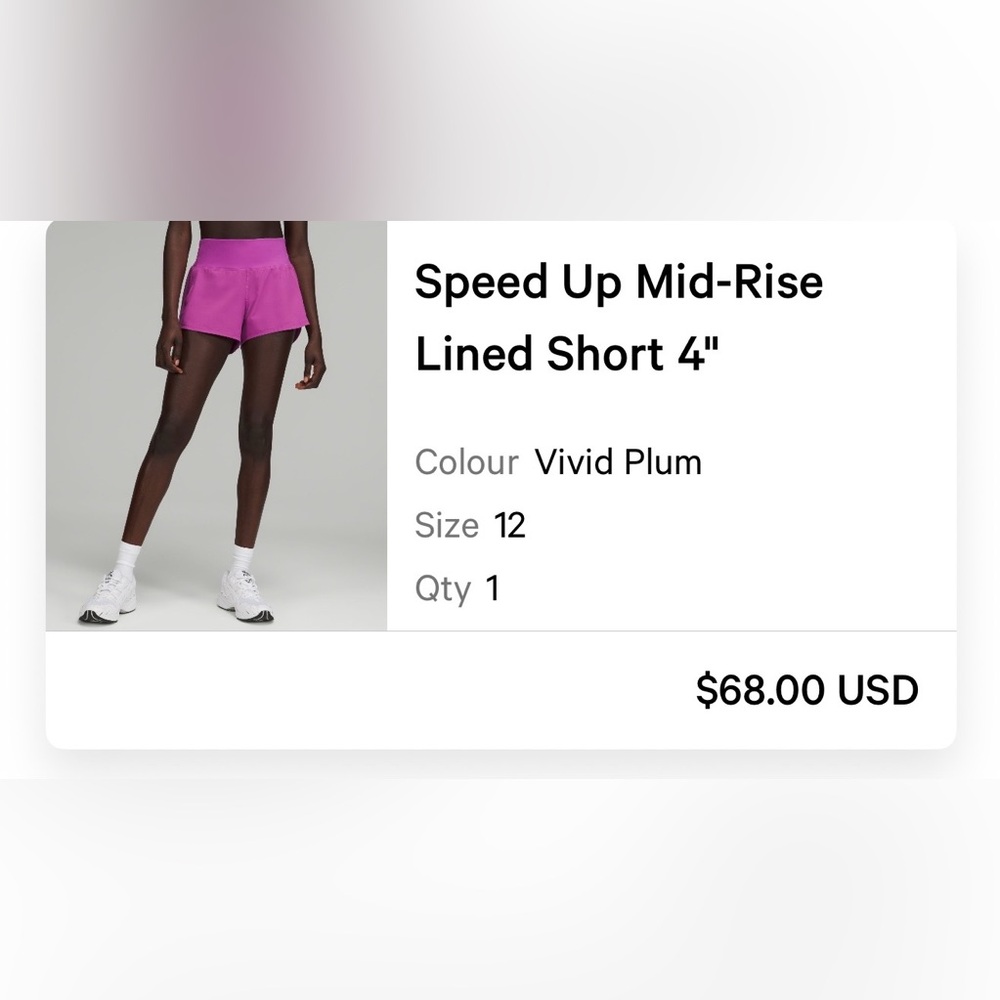 Vivid Plum Mid-Rise Lined Women’s Shorts